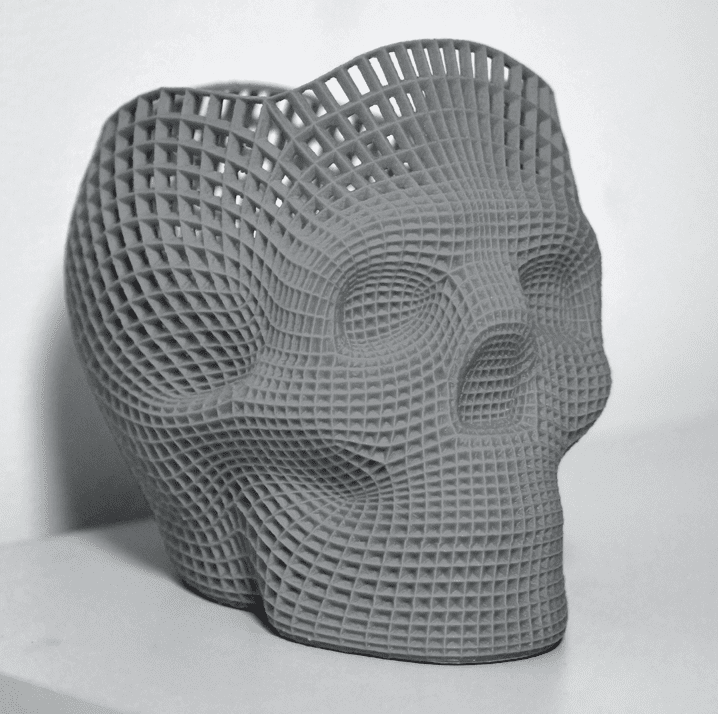 3D printed skull prop